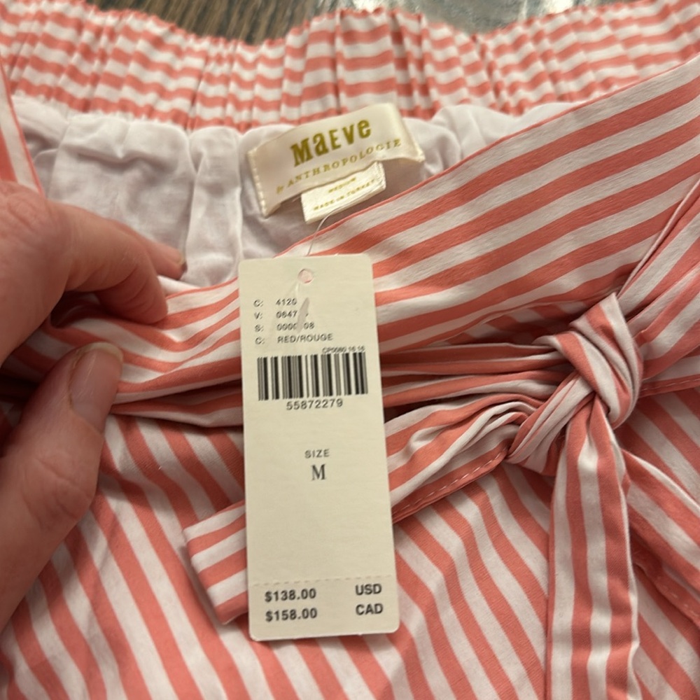 Anthropologie Maeve striped ruffle penny skirt - Picture 5 of 6